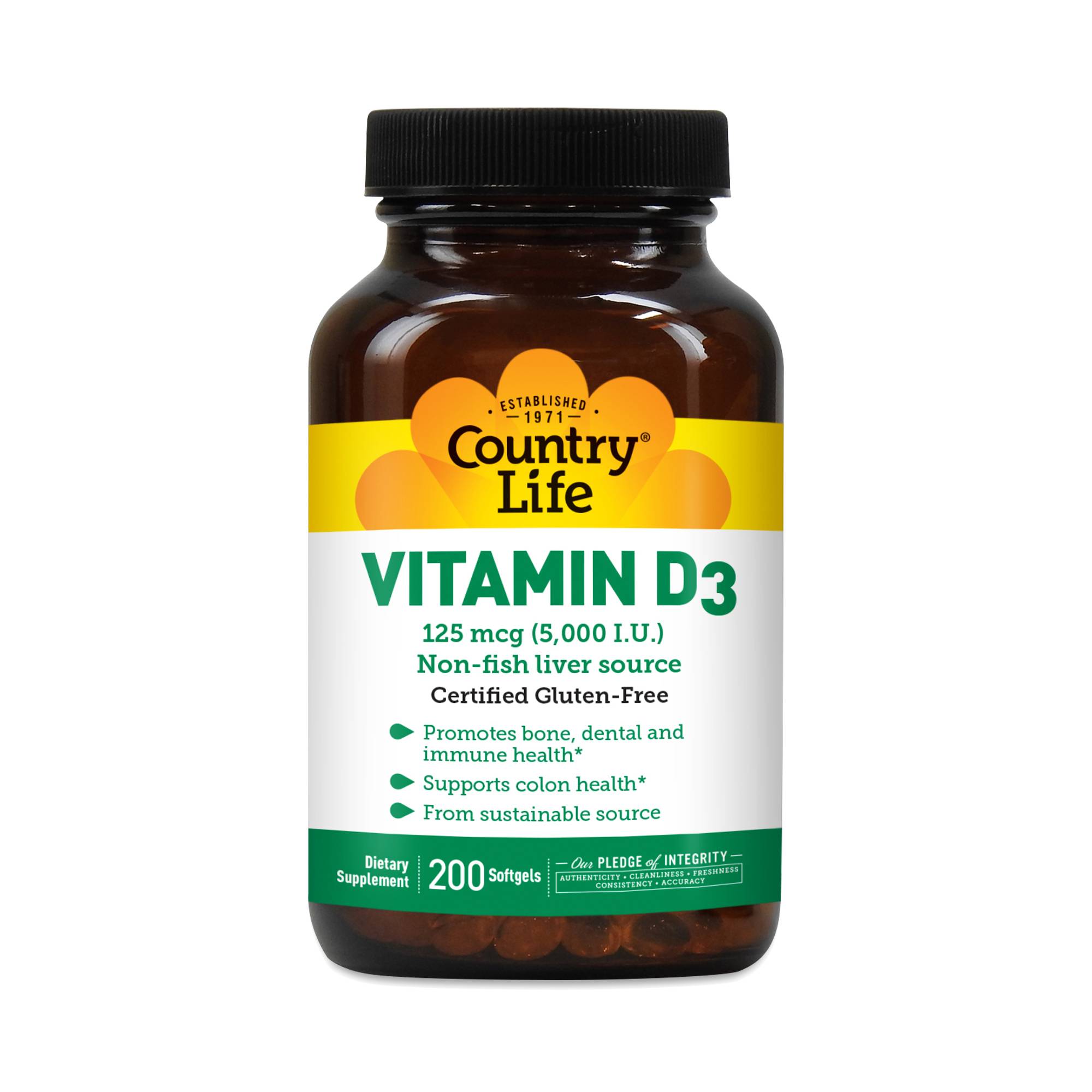 Vitamin D3 5,000 IU Softgels