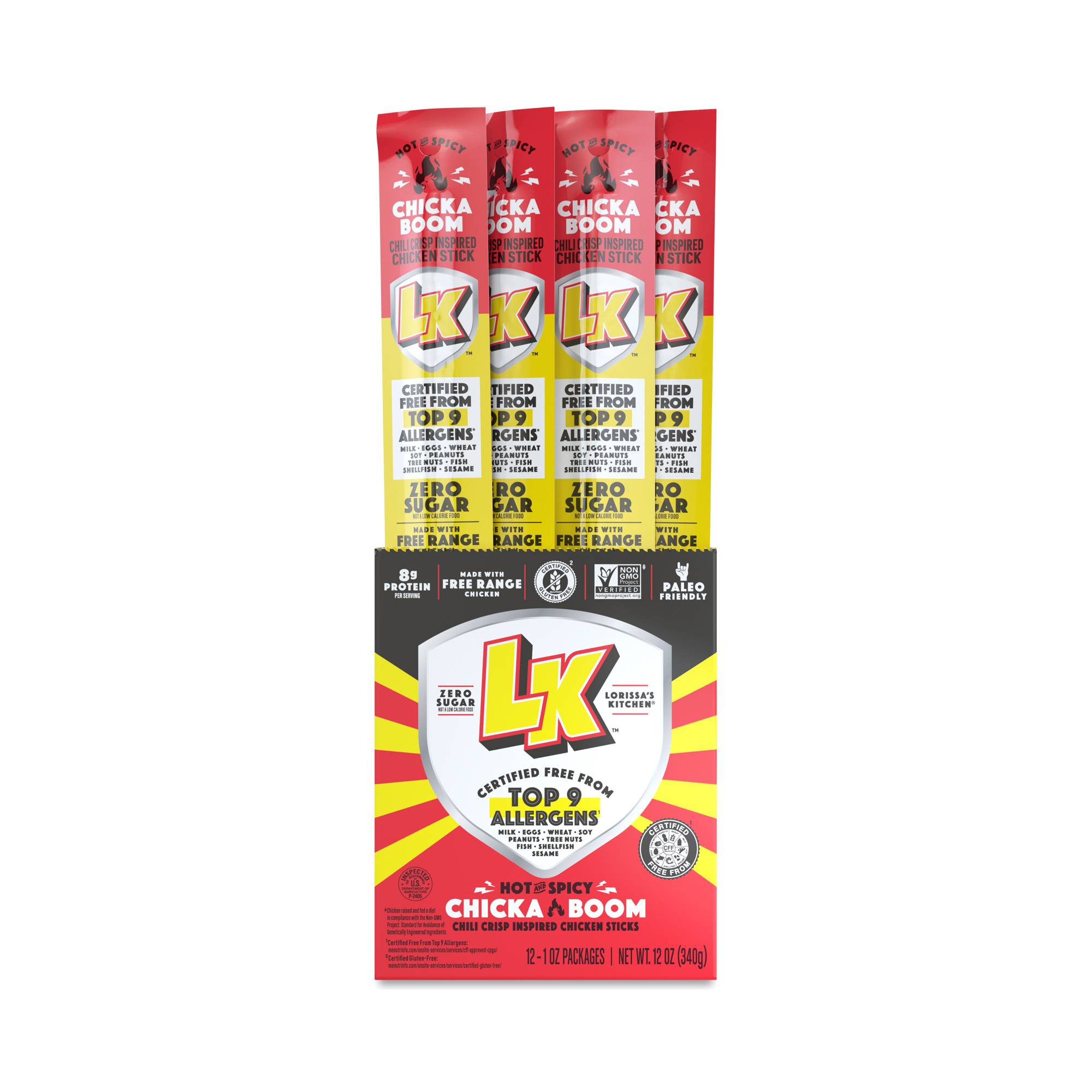 Chicken Sticks, Hot & Spicy Chicka Boom, Value Size