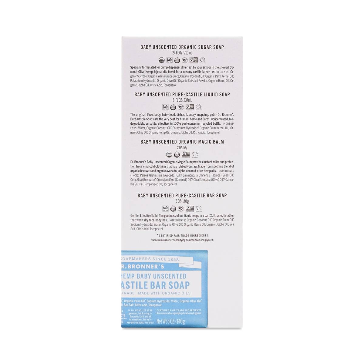 Baby Unscented Gift Set by Dr Bronners Thrive Market