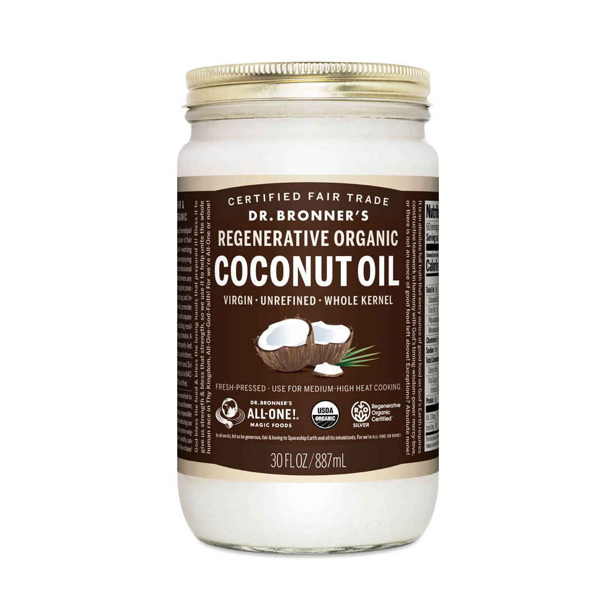 Regenerative Organic Virgin Coconut Oil