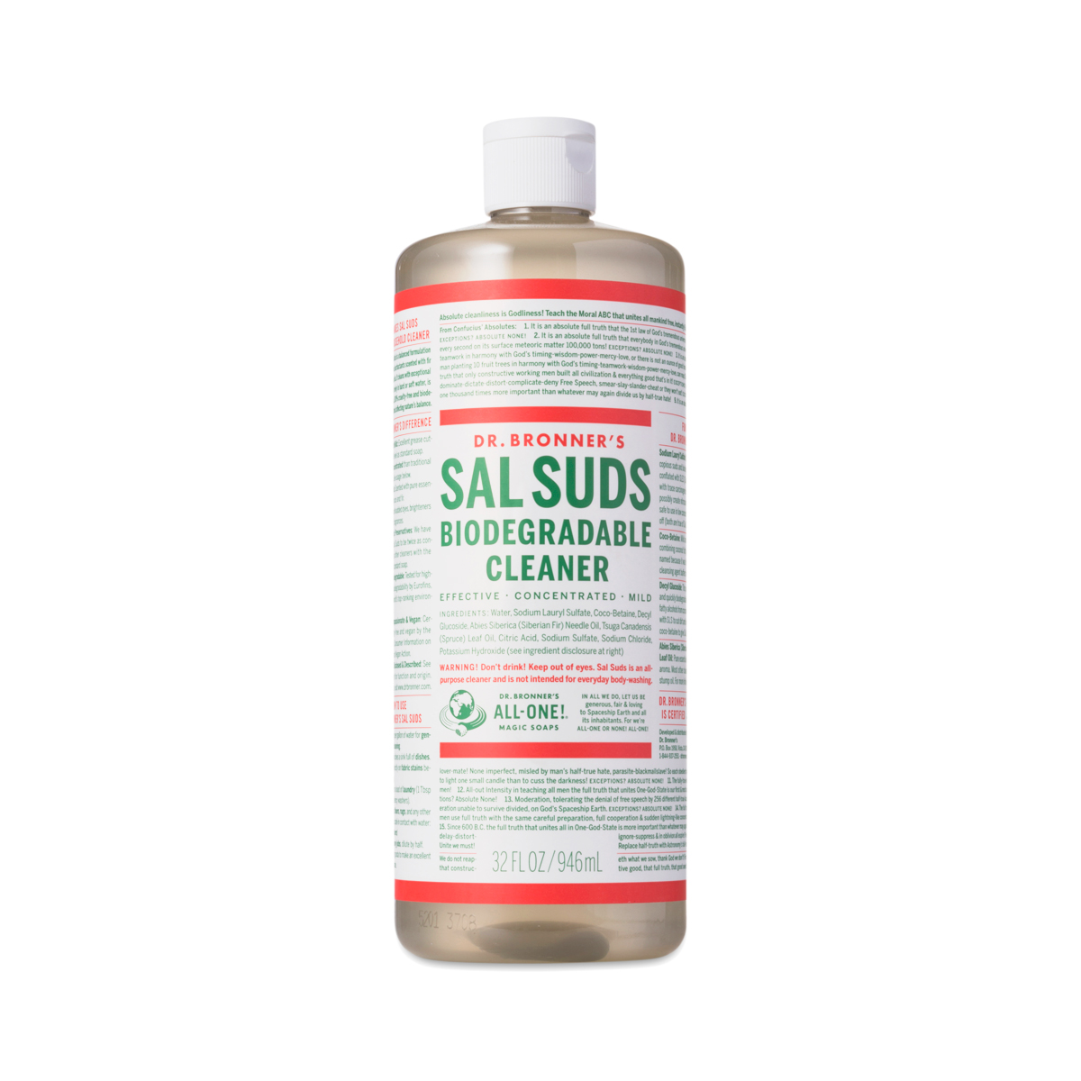 Sal Suds Biodegradable Cleaner by Dr. Bronner's Thrive Market