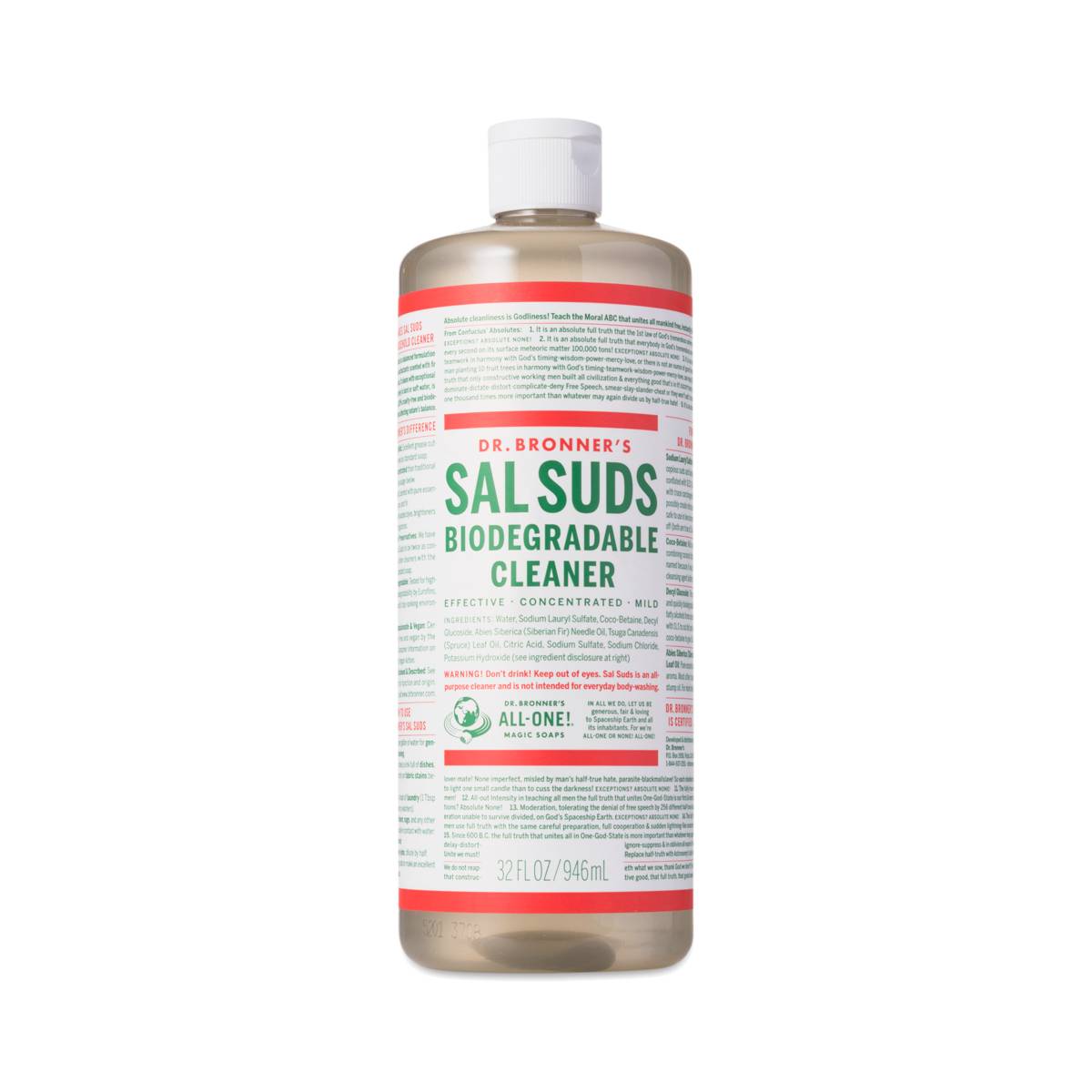 Sal Suds Biodegradable Cleaner by Dr. Bronner's Thrive Market