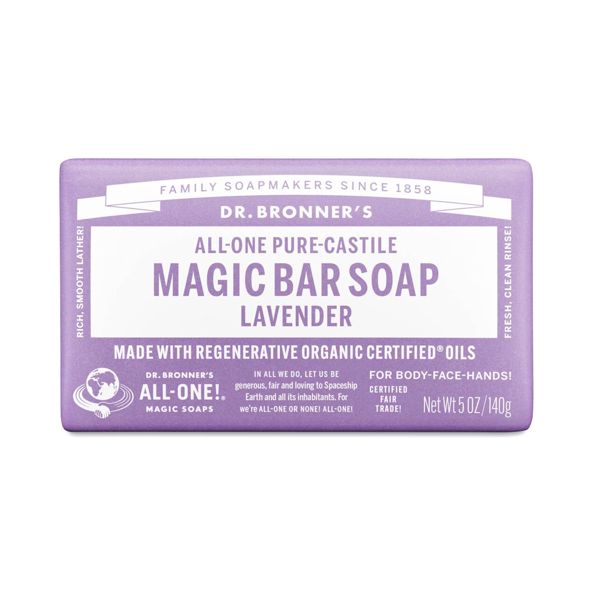 Pure-Castile Magic Bar Soap, Lavender