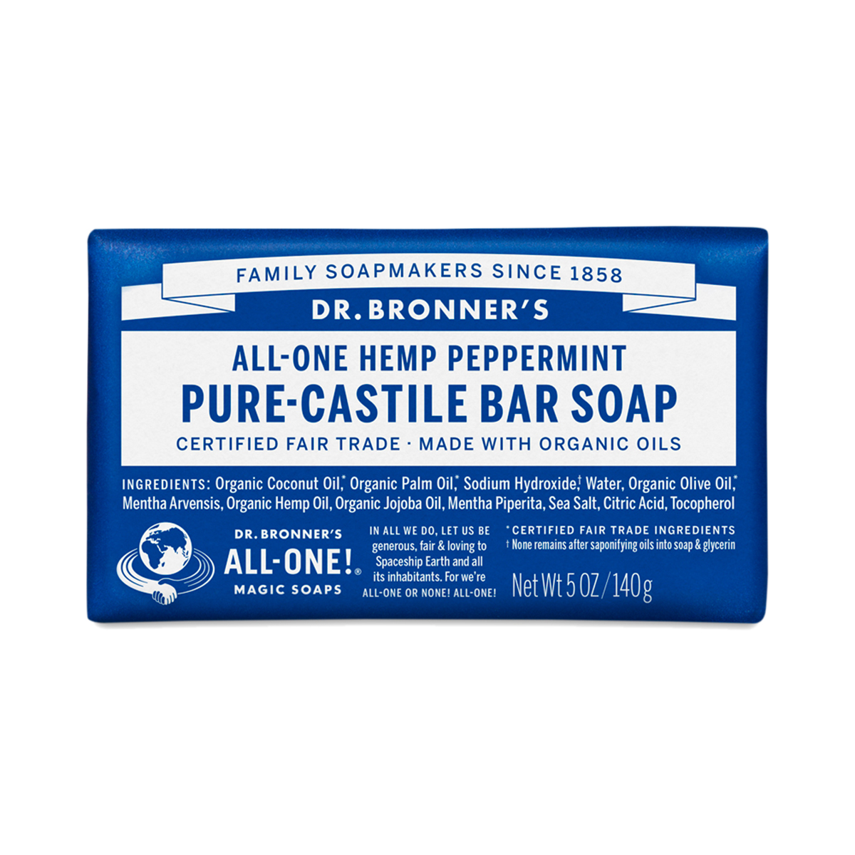 Organic Peppermint Castile Bar Soap