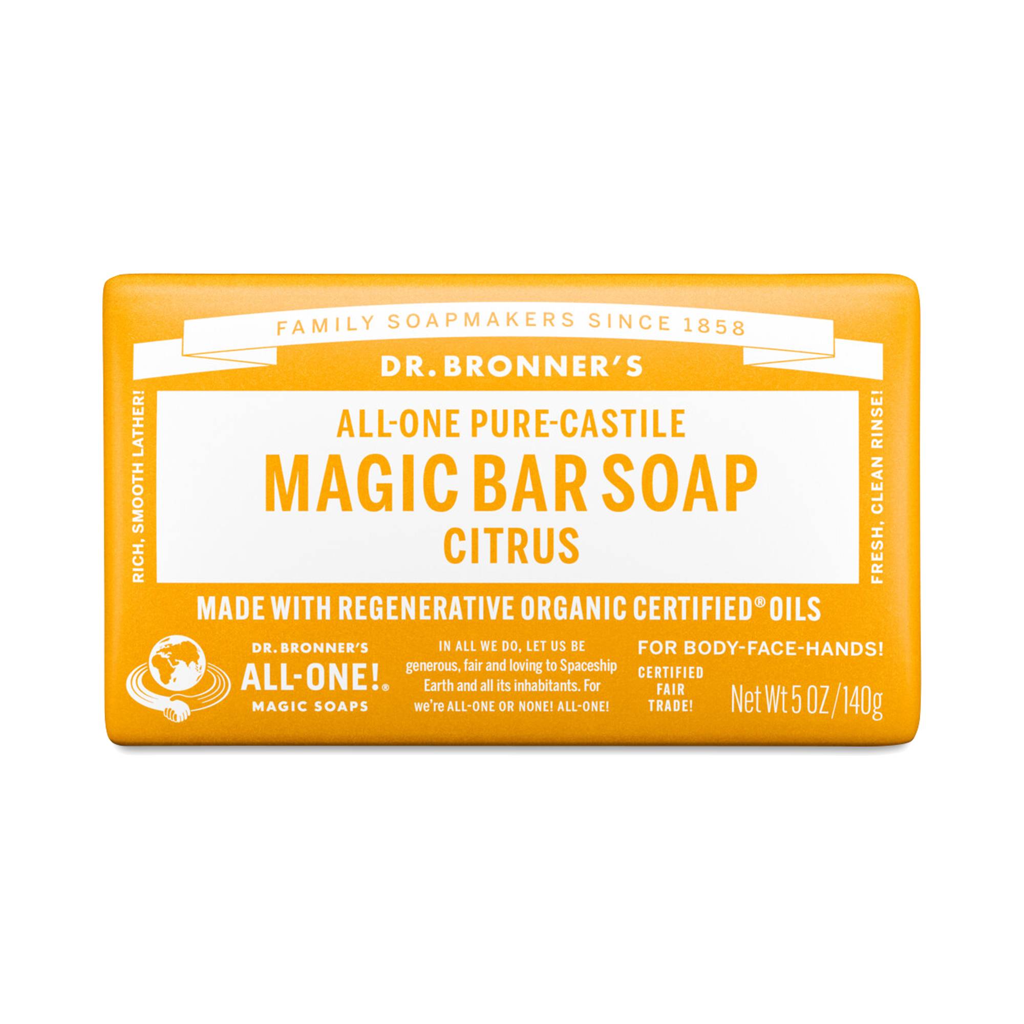 Pure-Castile Magic Bar Soap, Citrus