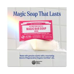 Pure-Castile Magic Bar Soap, Rose