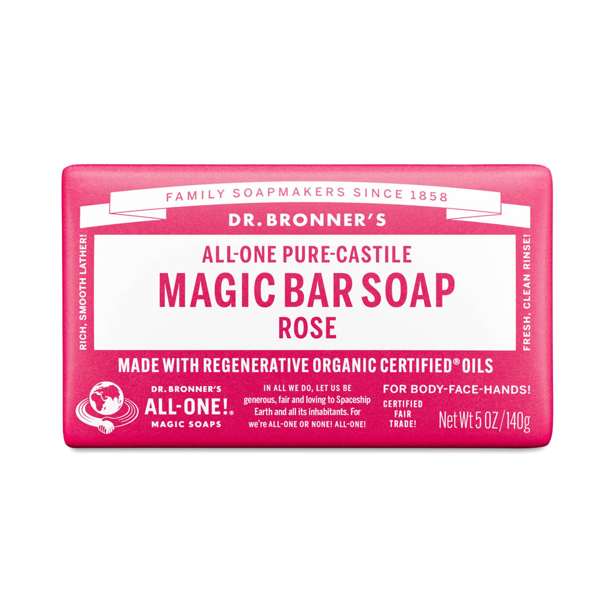 Pure-Castile Magic Bar Soap, Rose