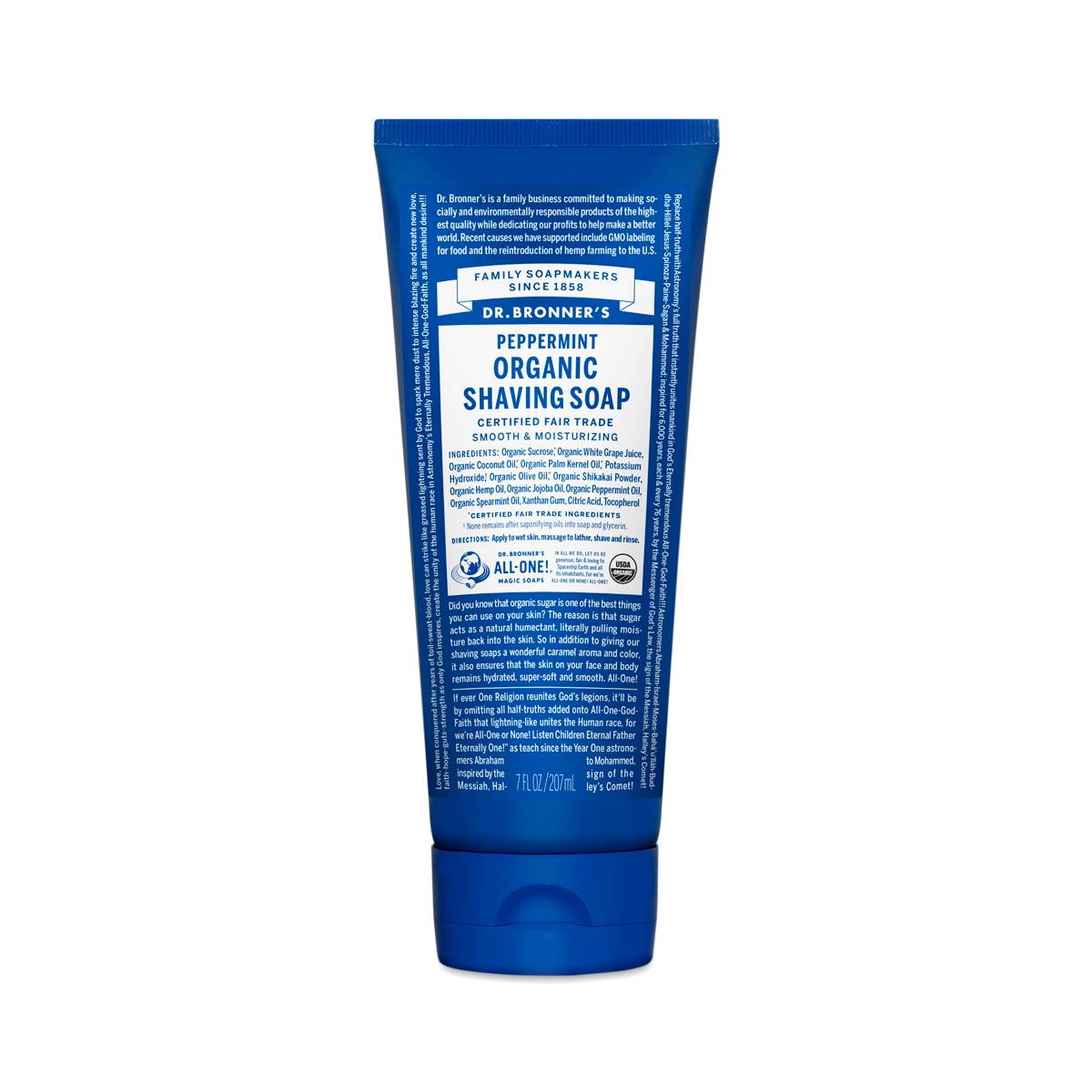 Organic Peppermint Shaving Soap by Dr. Bronner's Thrive Market