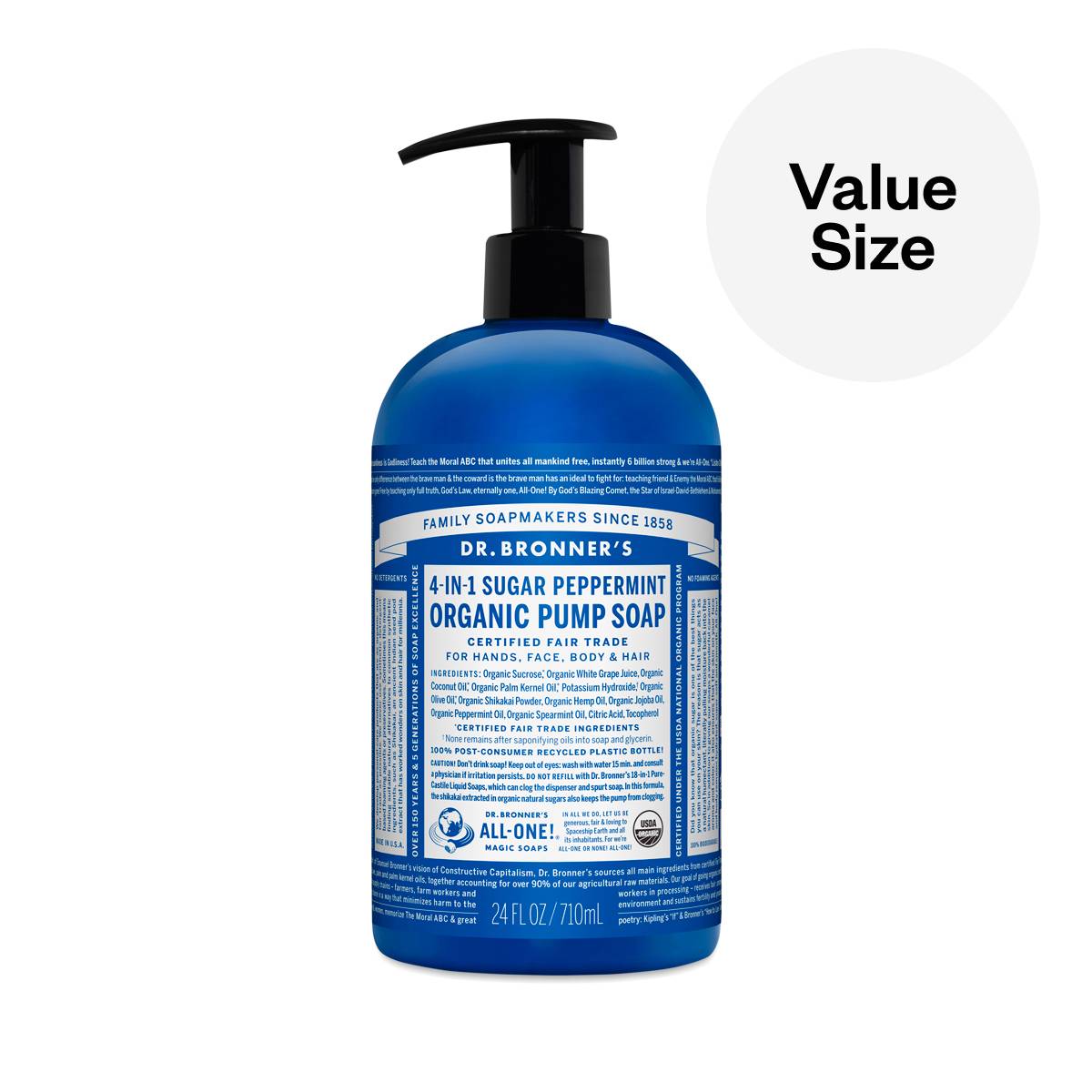 Liquid Pump Soap, Peppermint