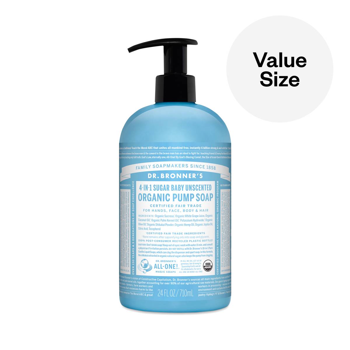 Liquid Pump Soap, Baby Unscented