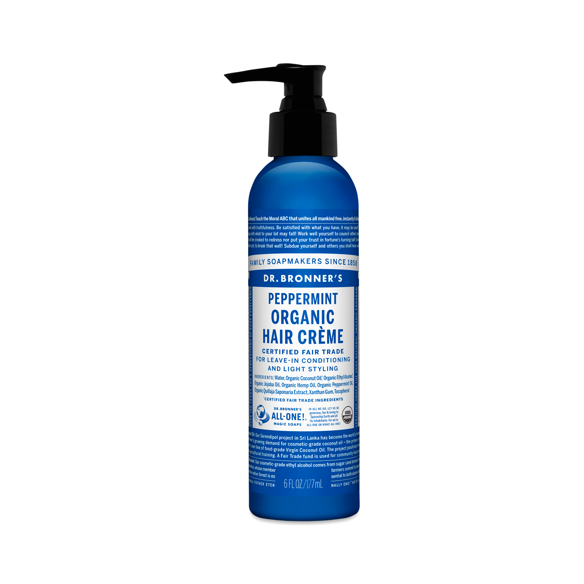 Organic Peppermint Hair Creme by Dr. Bronner's Thrive Market