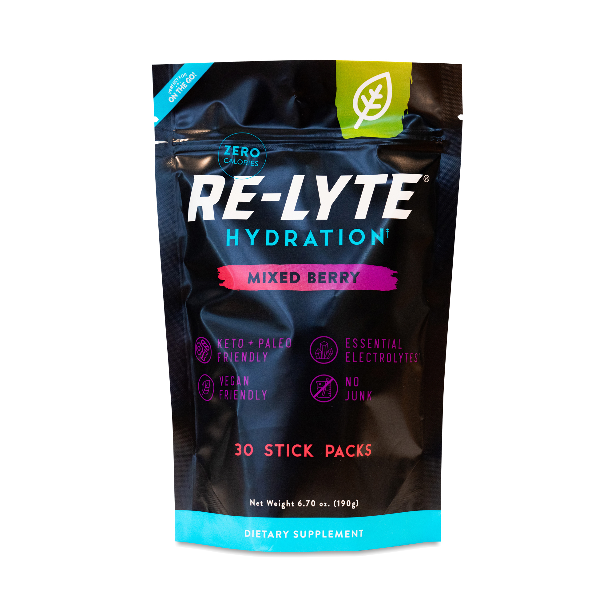 Re-Lyte Hydration Drink Mix Stick Packs, Mixed Berry | Thrive Market