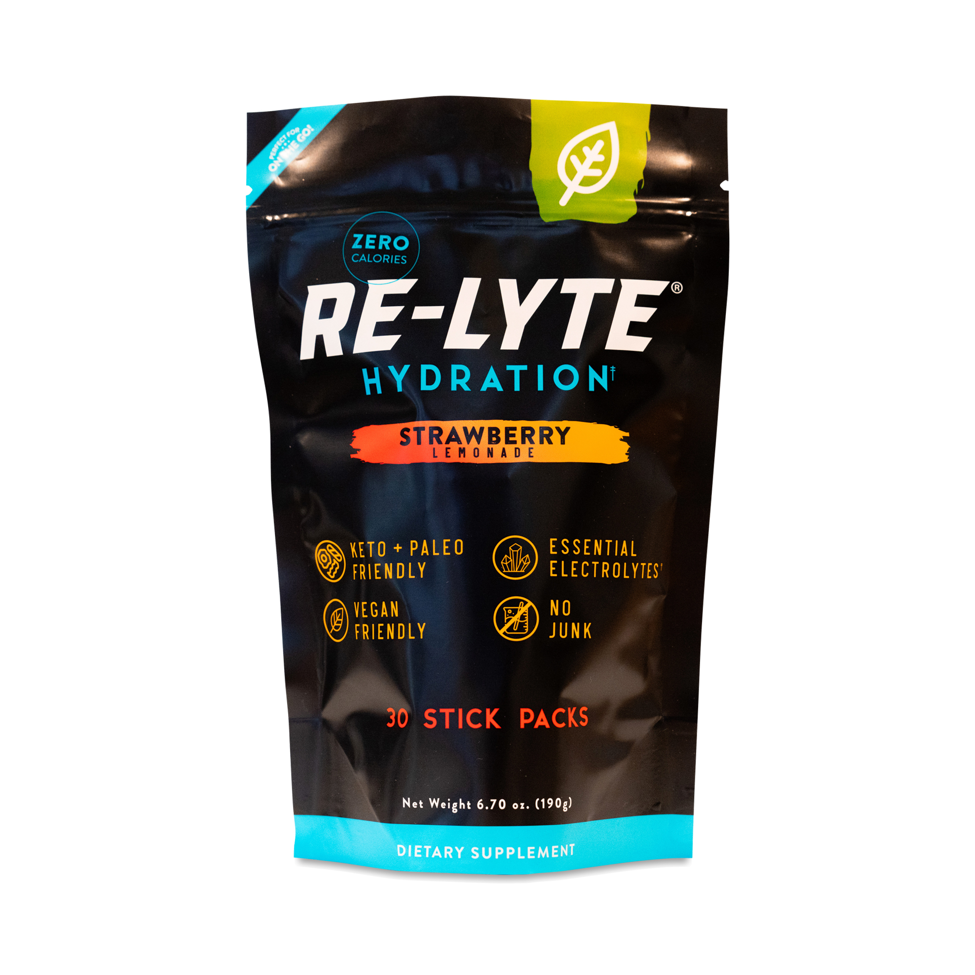 Re-Lyte Hydration Drink Mix Stick Packs, Strawberry Lemonade | Thrive ...