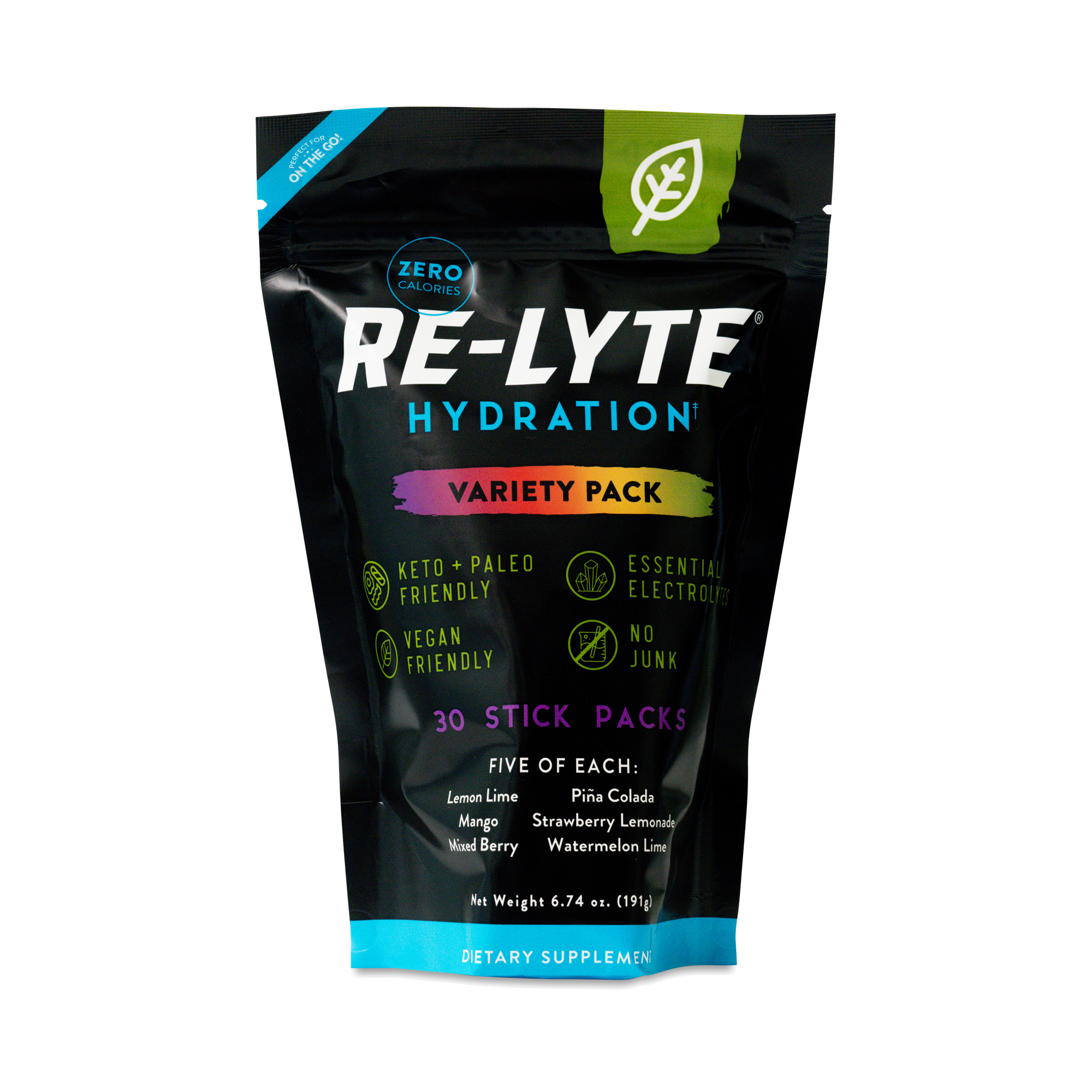 Re-Lyte Hydration Drink Mix Stick Packs, Variety Pack | Thrive Market