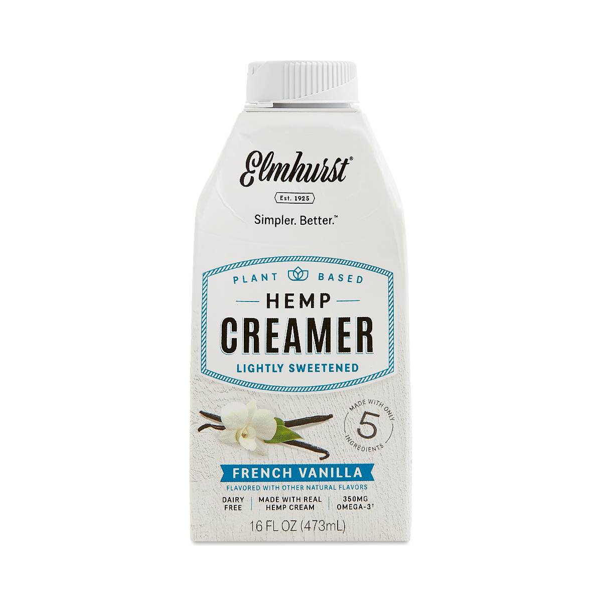 Elmhurst Hemp Creamer, French Vanilla Thrive Market