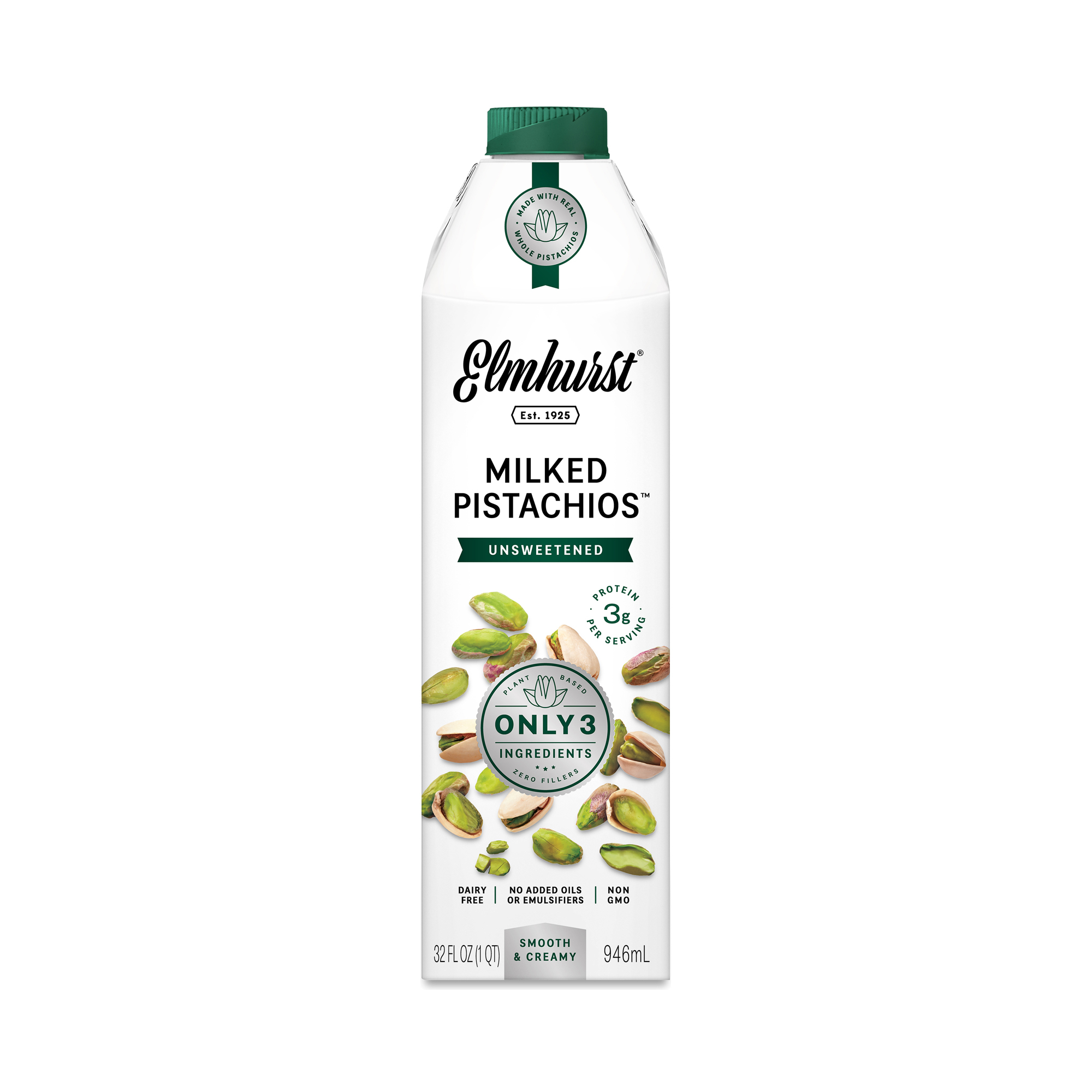 Elmhurst Unsweetened Milked Pistachios | Thrive Market