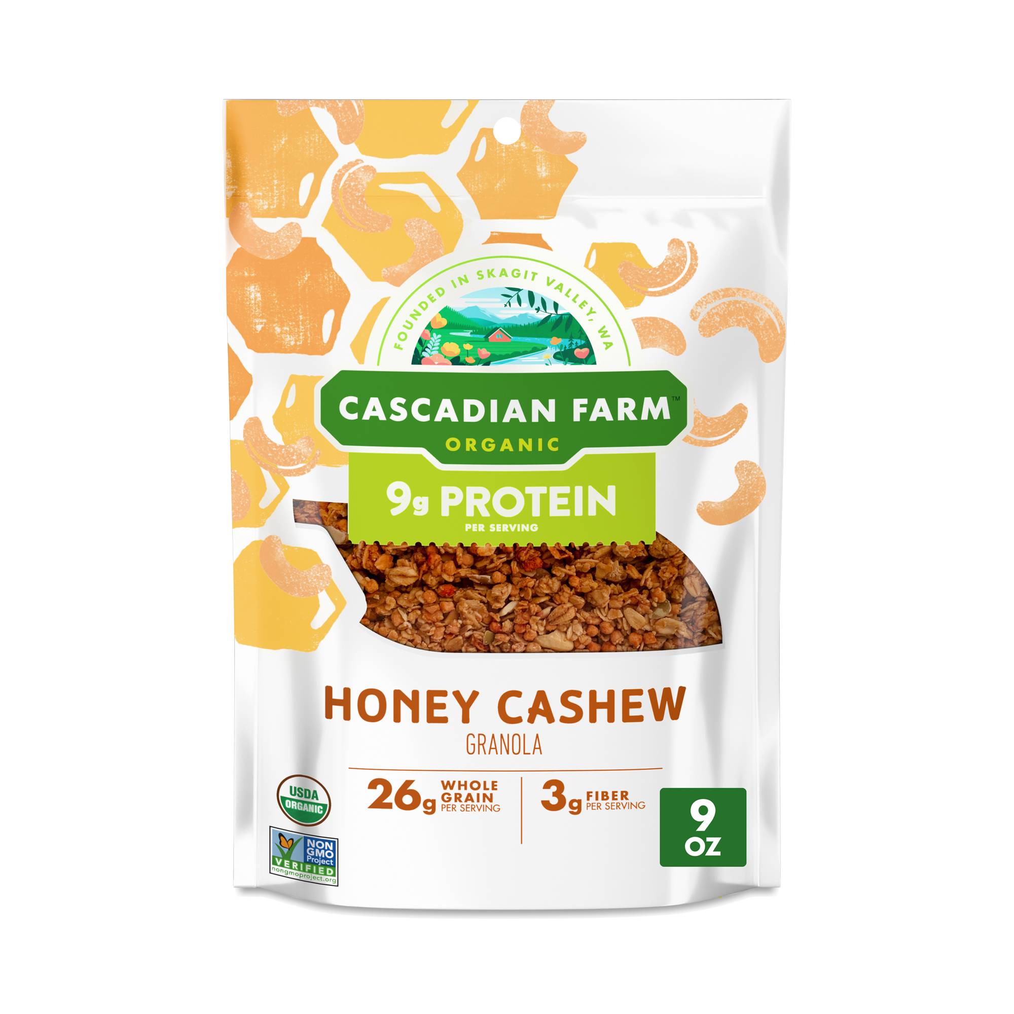 Organic Protein Granola, Honey Cashew
