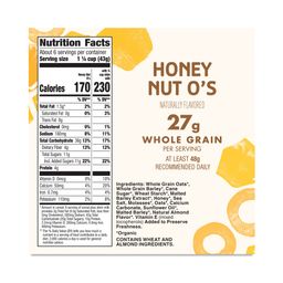 Organic Cereal, Honey Nut O's