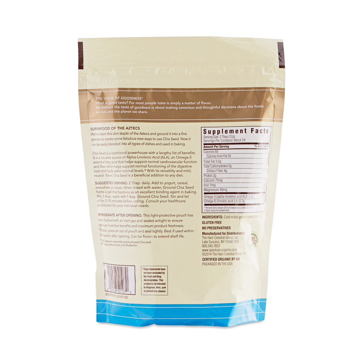 Ground Chia Seeds by Spectrum Essentials Thrive Market