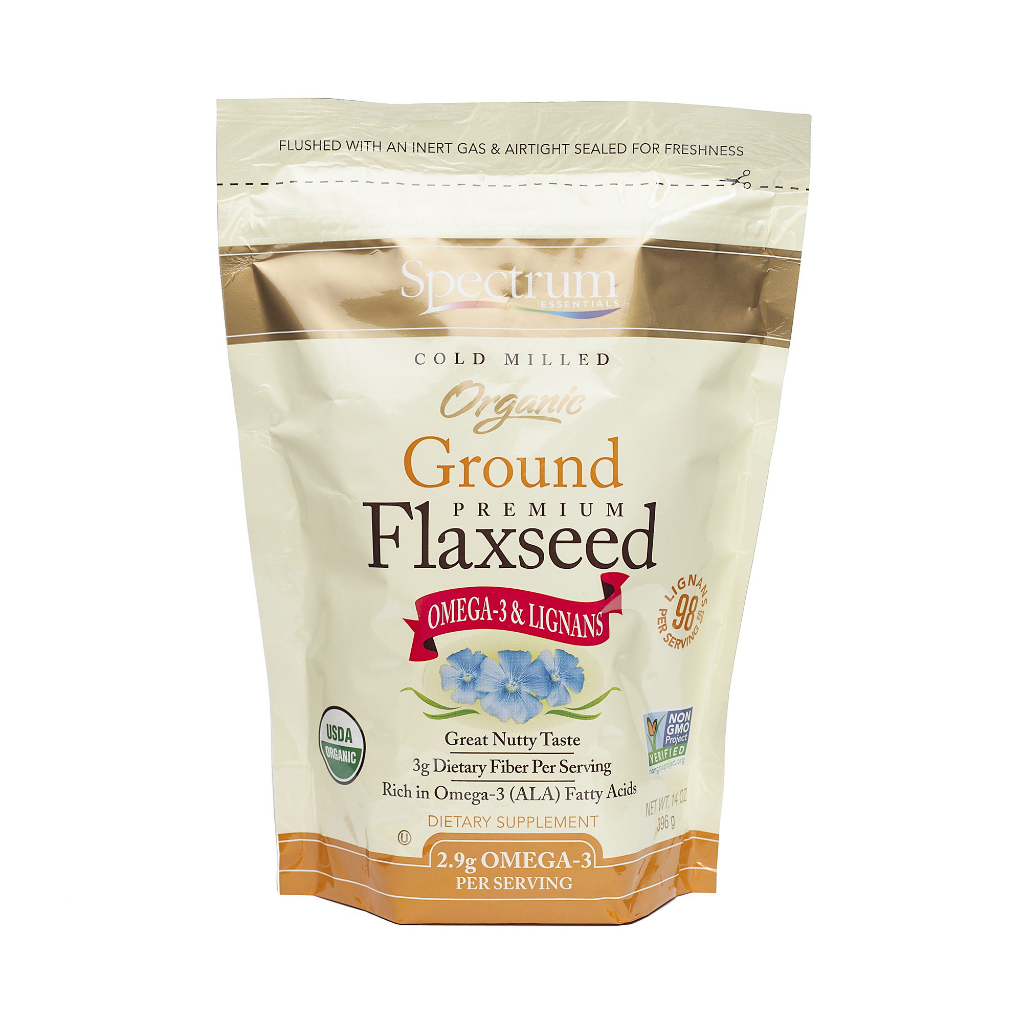 Organic Ground Flaxseed by Spectrum Essentials Thrive Market
