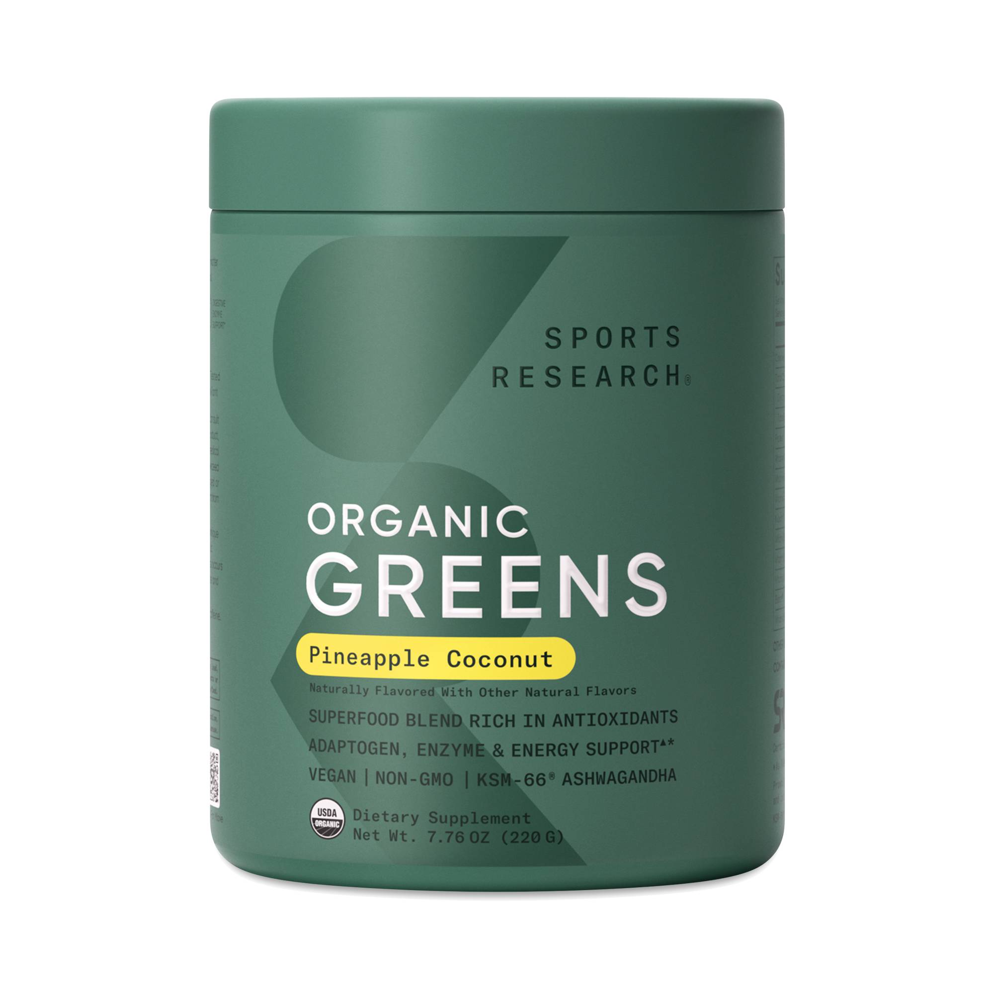 Organic Greens, Pineapple Coconut