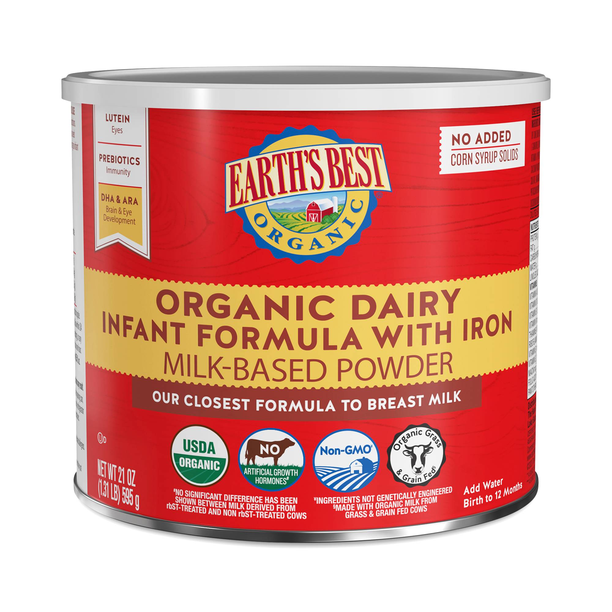 Organic Dairy Infant Formula with Iron