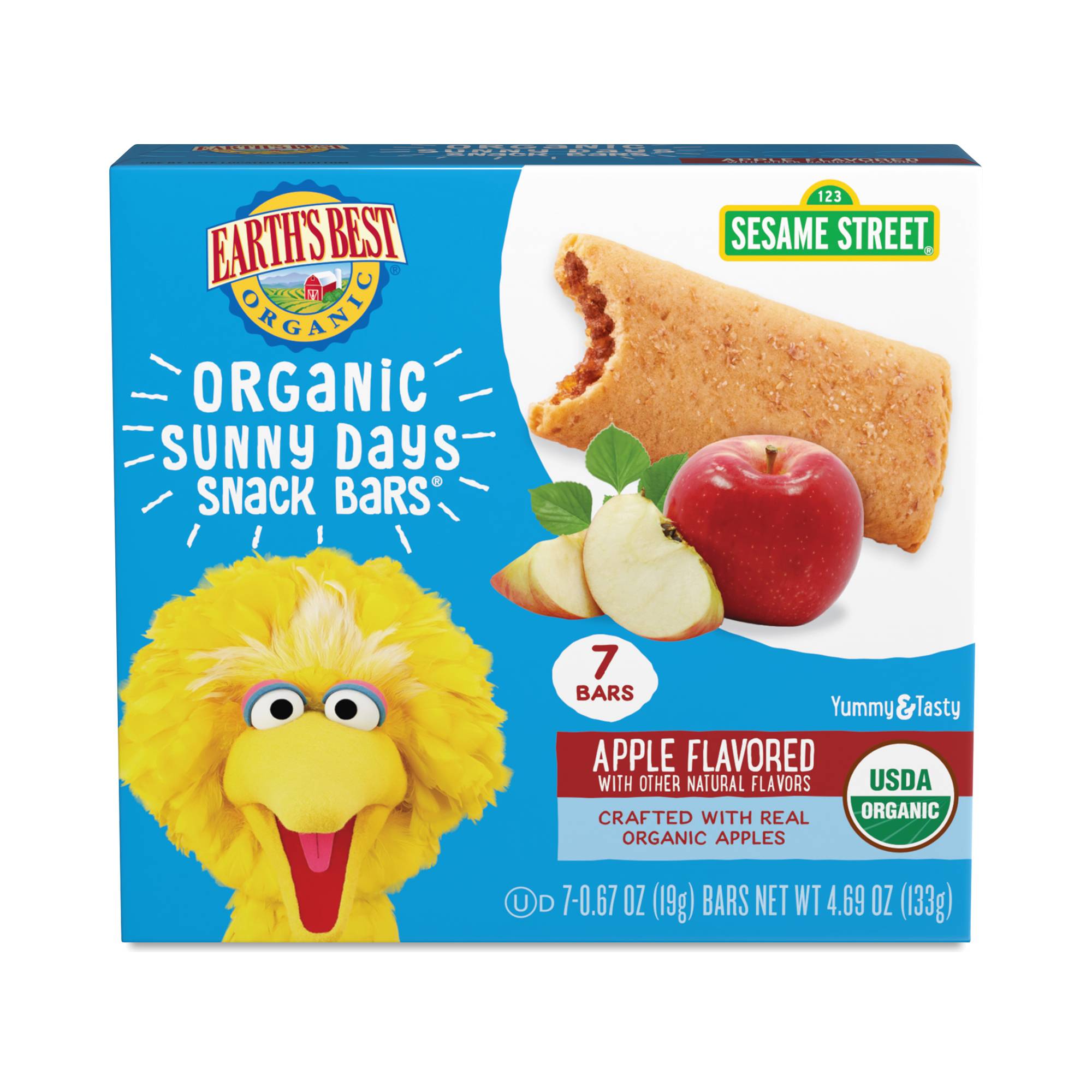 Organic Sunny Days Snack Bars, Apple