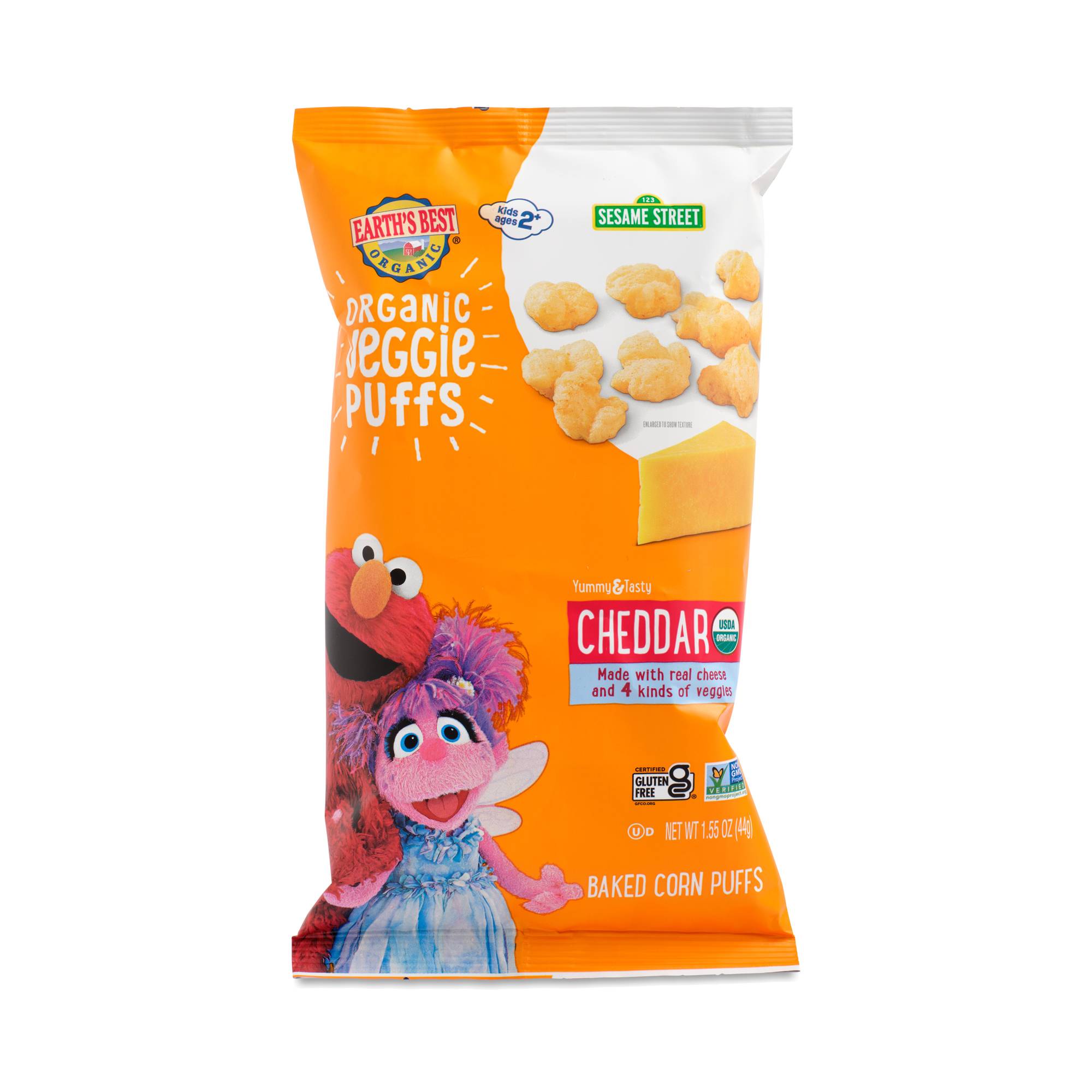 Organic Veggie Puffs, Cheddar