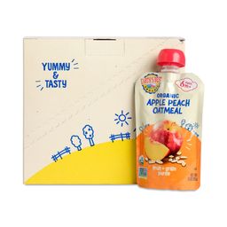 Organic Baby Food, Apple Peach Oatmeal