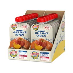 Organic Baby Food, Apple Peach Oatmeal