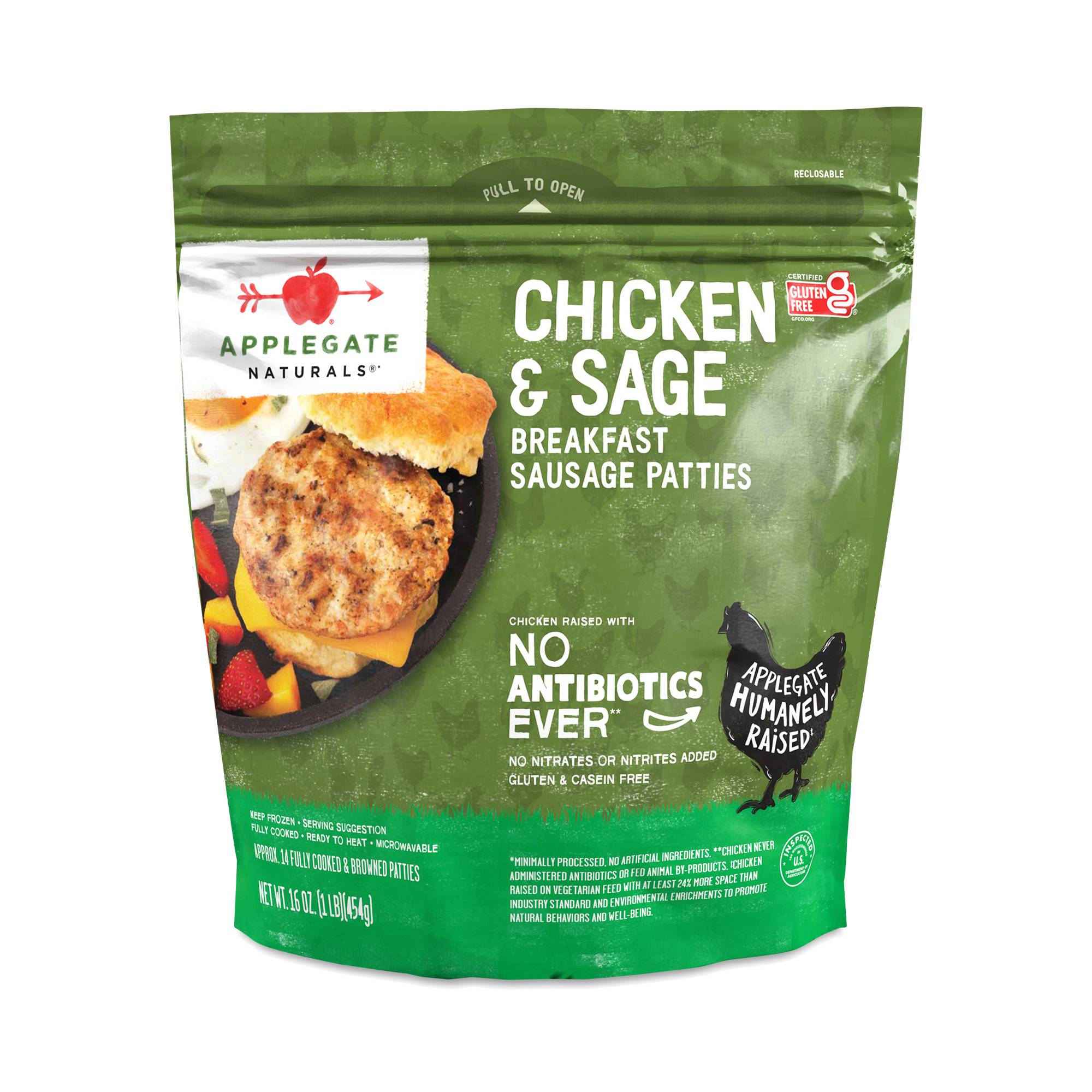 Breakfast Sausage Patties, Chicken & Sage, Value Size