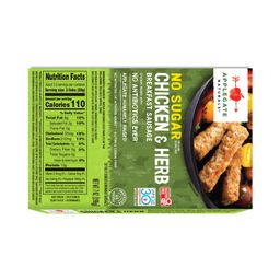 Breakfast Sausage, No Sugar Chicken & Herb