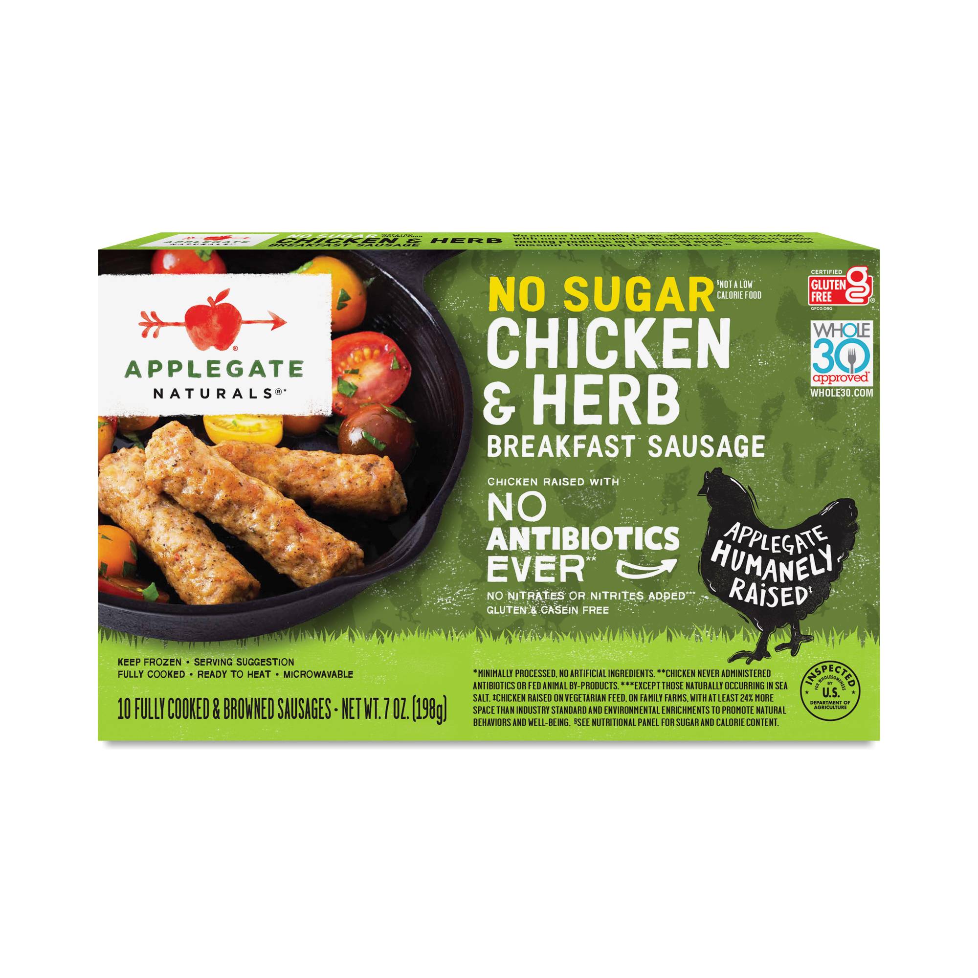 Breakfast Sausage, No Sugar Chicken & Herb