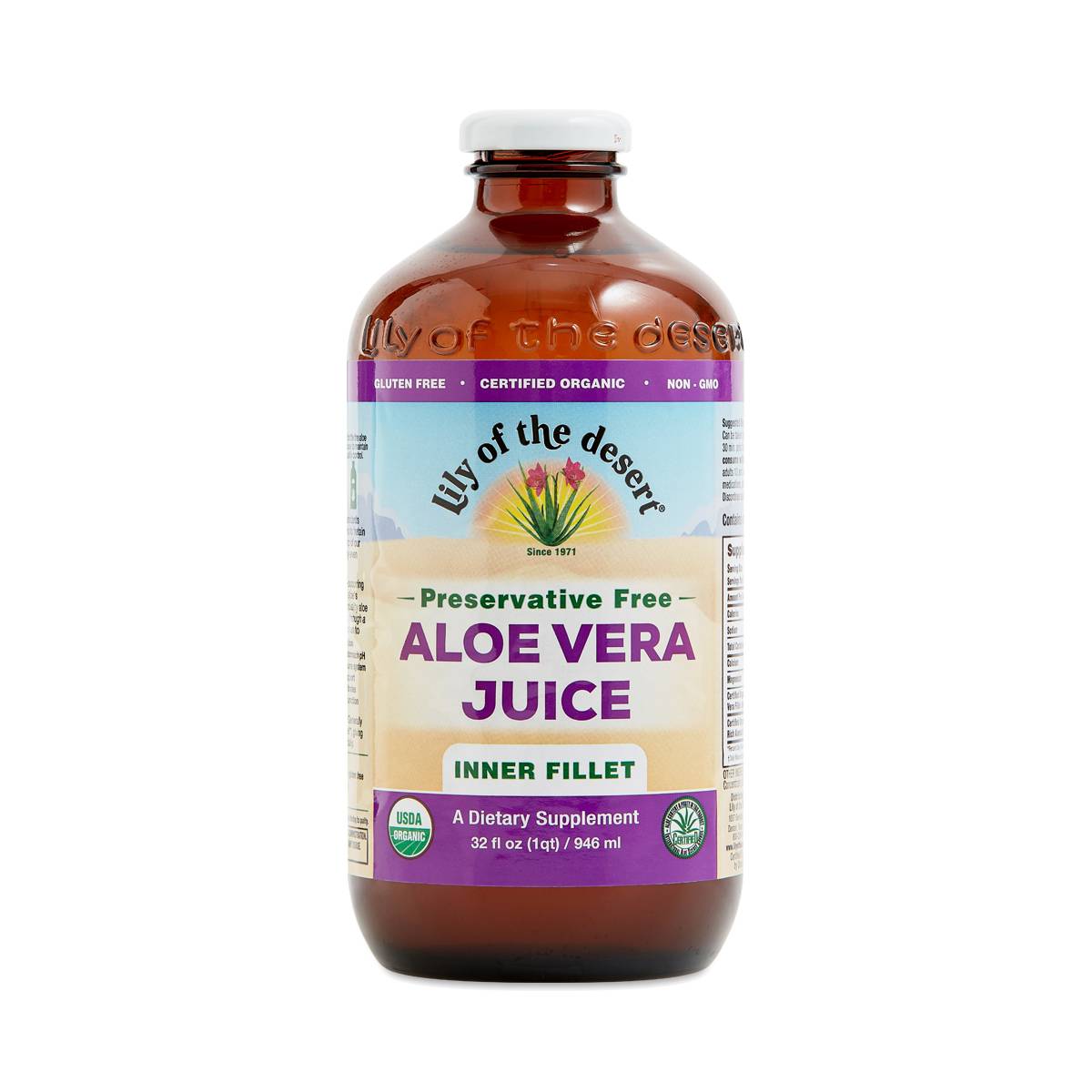 Preservative Free Aloe Vera Juice, Inner Fillet