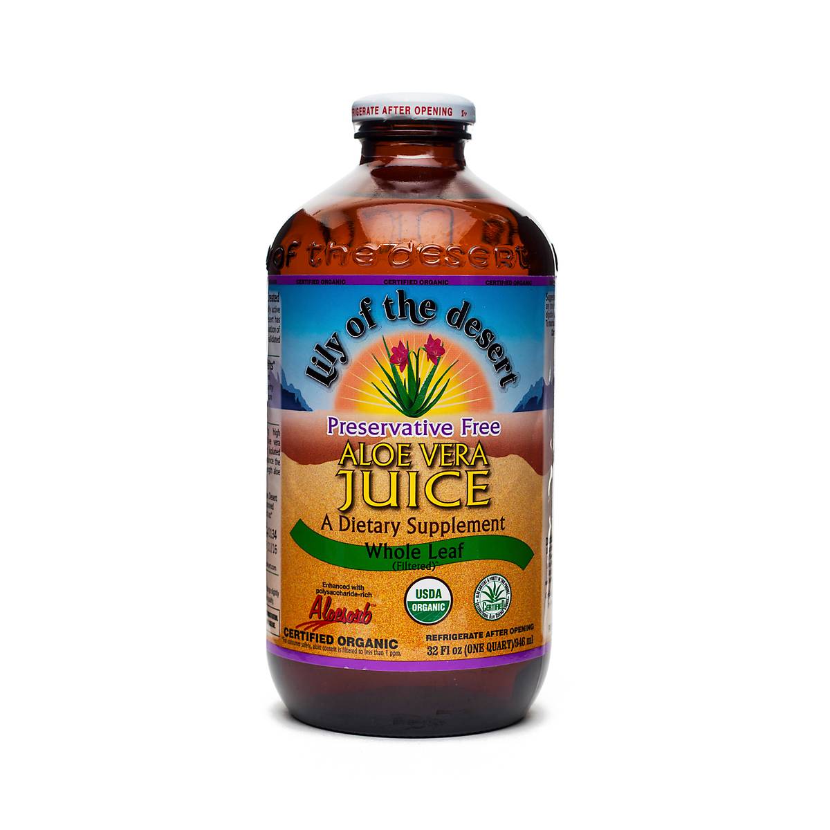 Whole Leaf Aloe Vera Juice Preservative Free Thrive Market