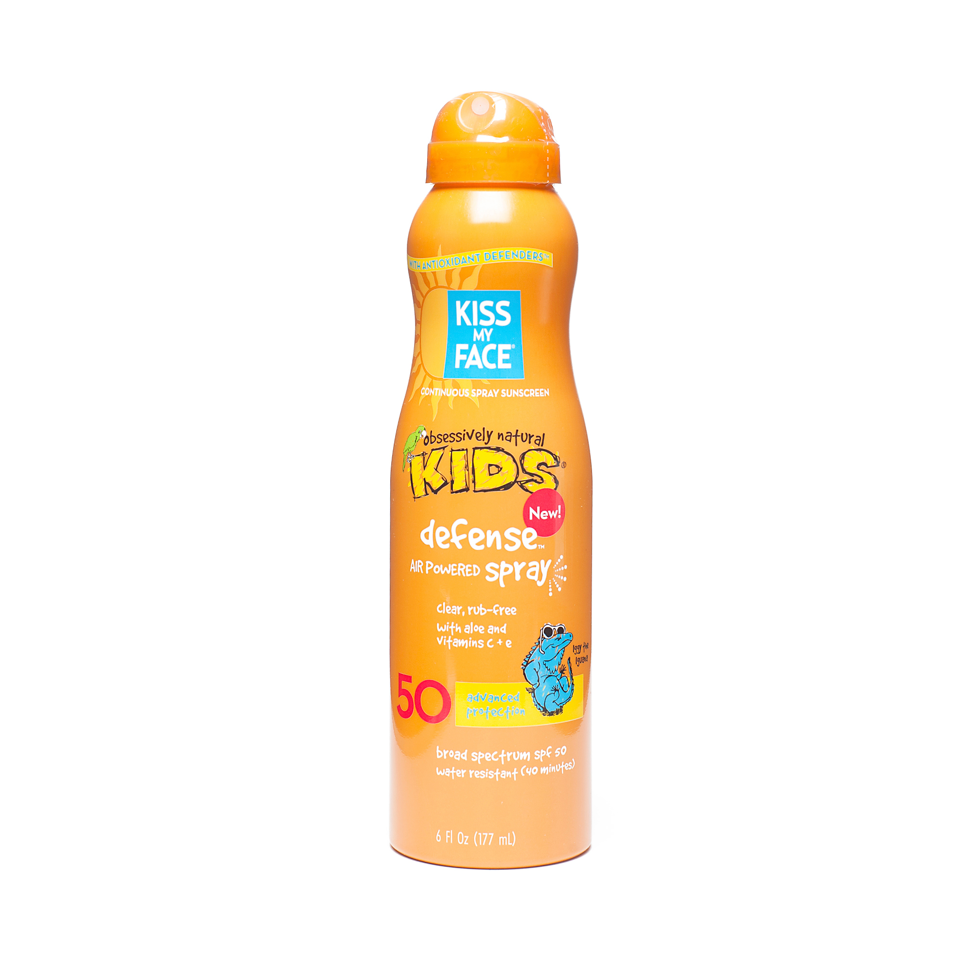 Kids Defense SPF 50 Sun Spray Lotion with Any Angle Air Powered Spray