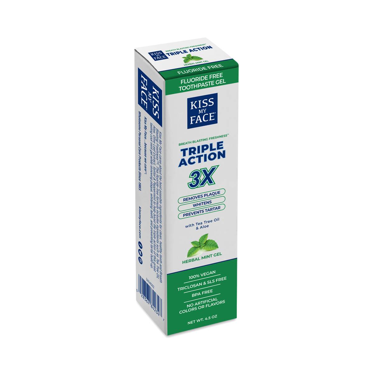 Triple Action Fluoride Free Toothpaste