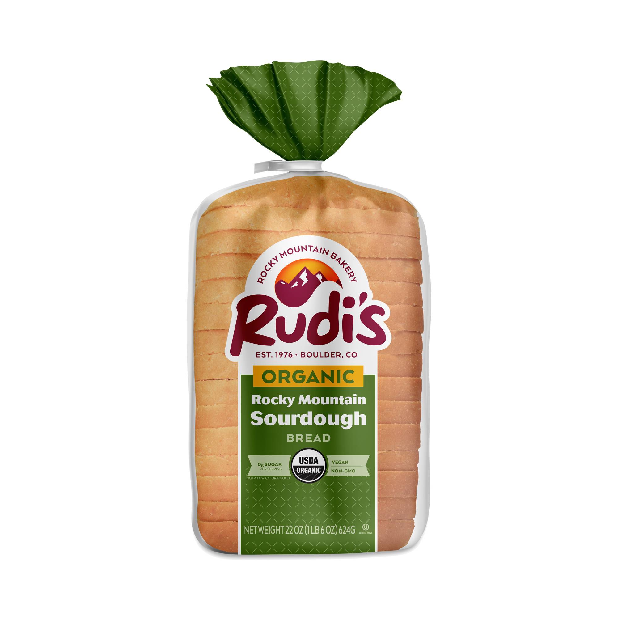 Organic Rocky Mountain Sourdough Bread, Sliced
