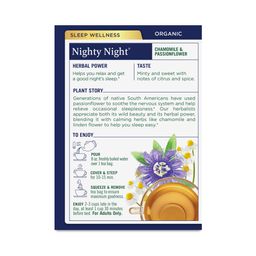 Organic Nighty Night  Tea