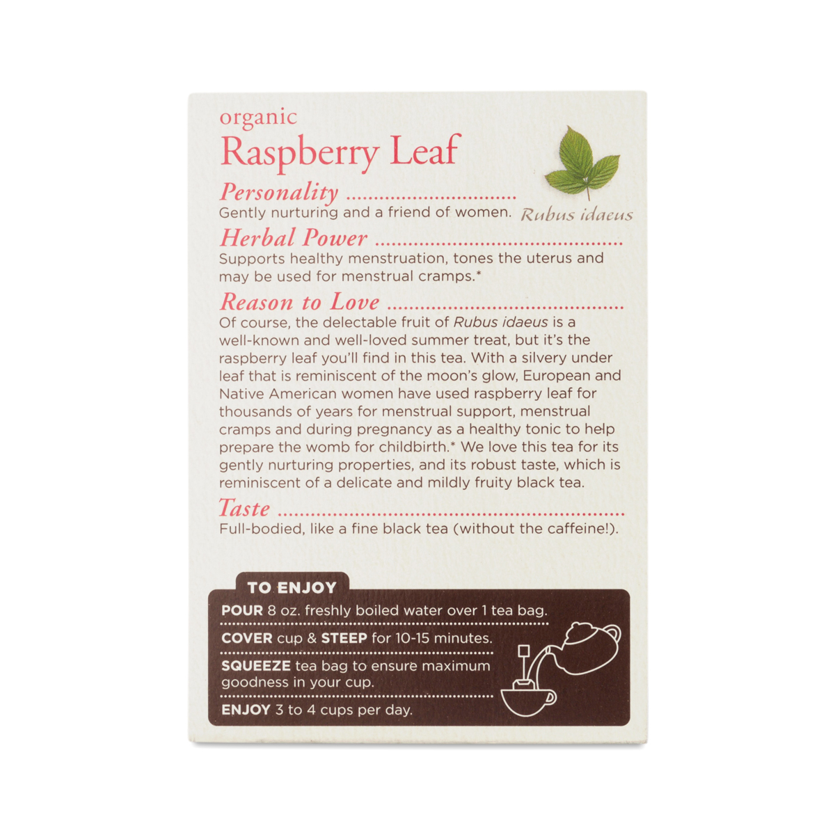 Organic Raspberry Leaf Tea by Traditional Medicinals Thrive Market
