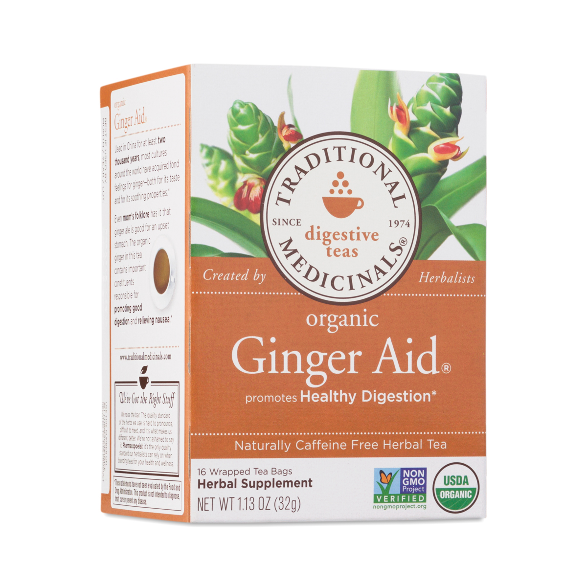 Ginger Aid Herbal Tea by Traditional Medicinals Thrive Market