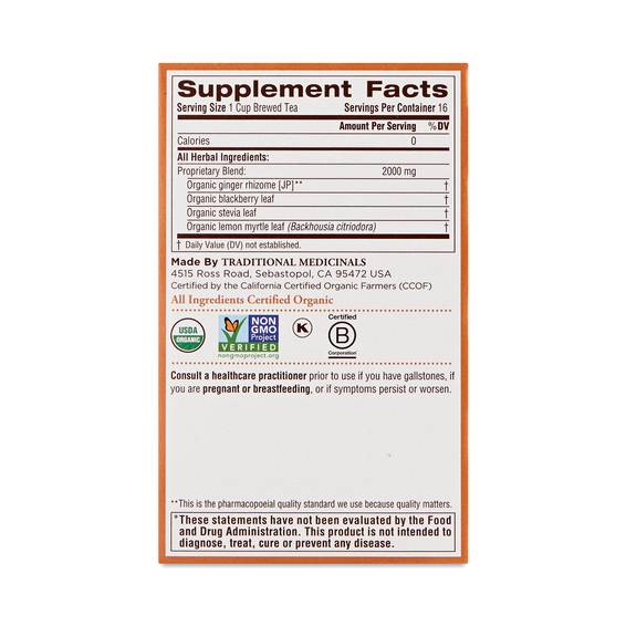 Ginger Aid Herbal Tea by Traditional Medicinals Thrive Market