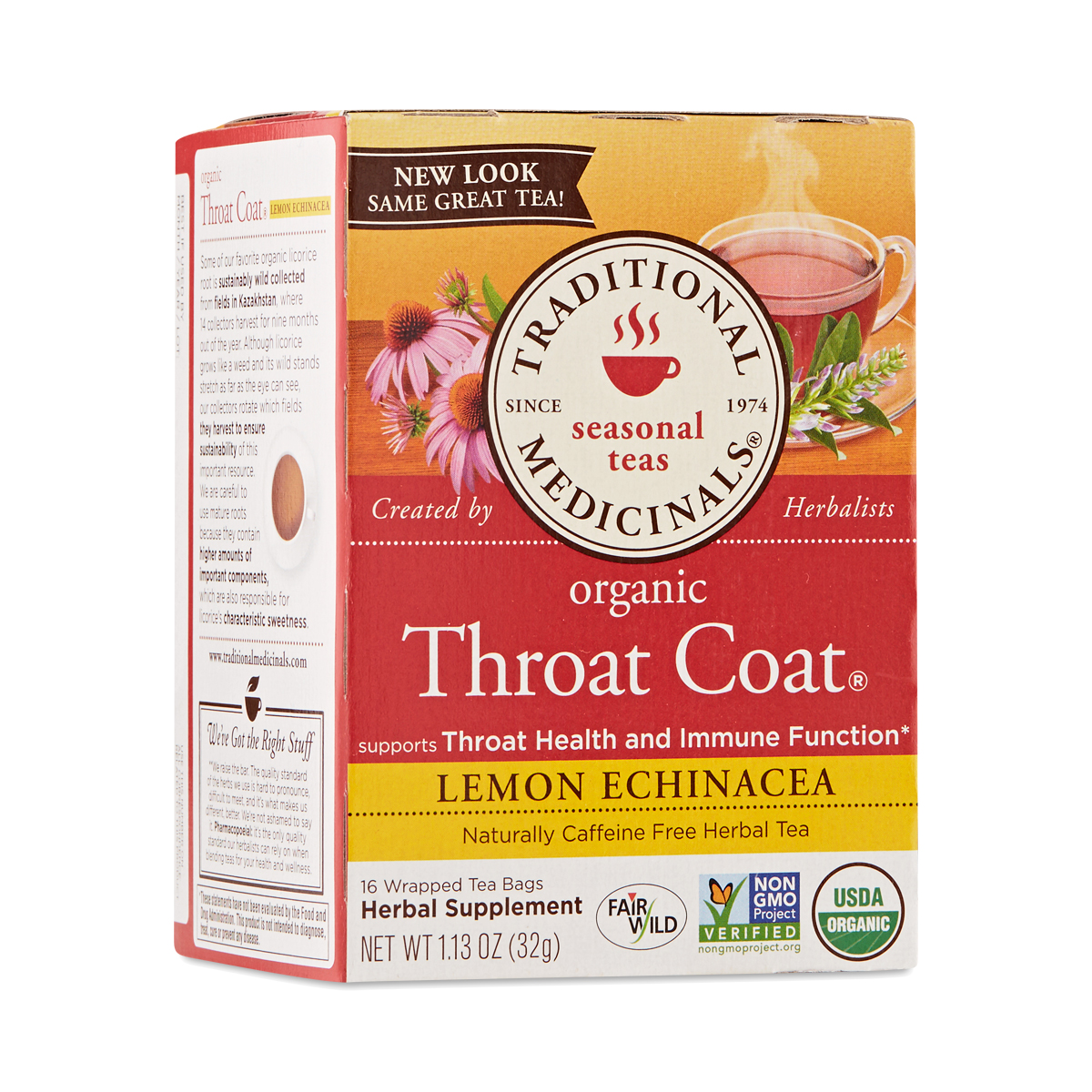 Throat Coat Lemon Echinacea Herbal Tea - Thrive Market