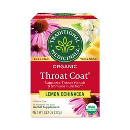 Organic Throat Coat Tea, Lemon Echinacea