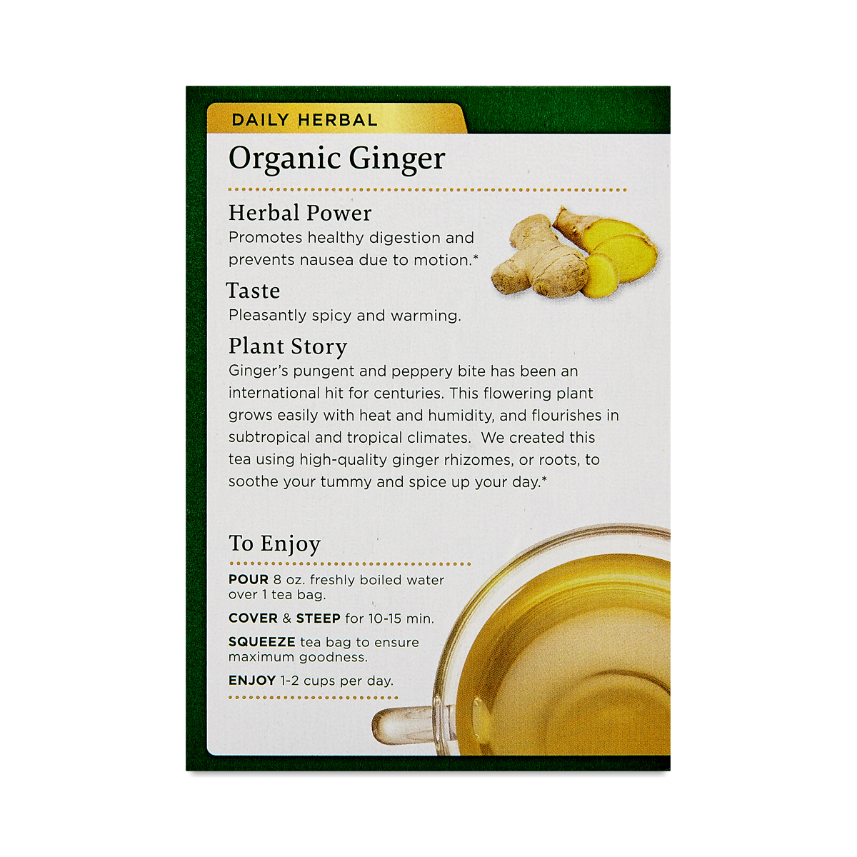 Ginger Tea by Traditional Medicinals Thrive Market