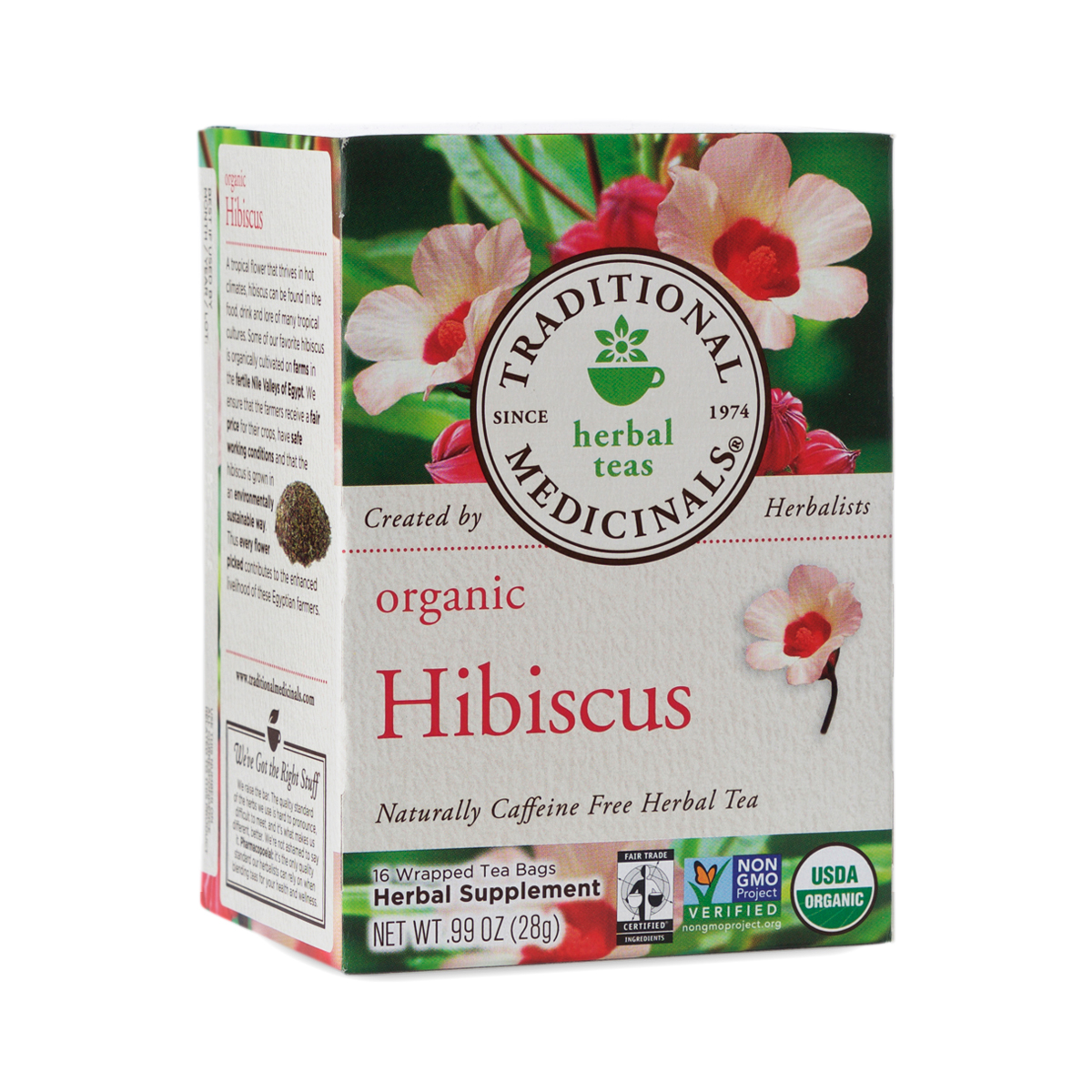 Organic Hibiscus Caffeine Free Herbal Tea Thrive Market