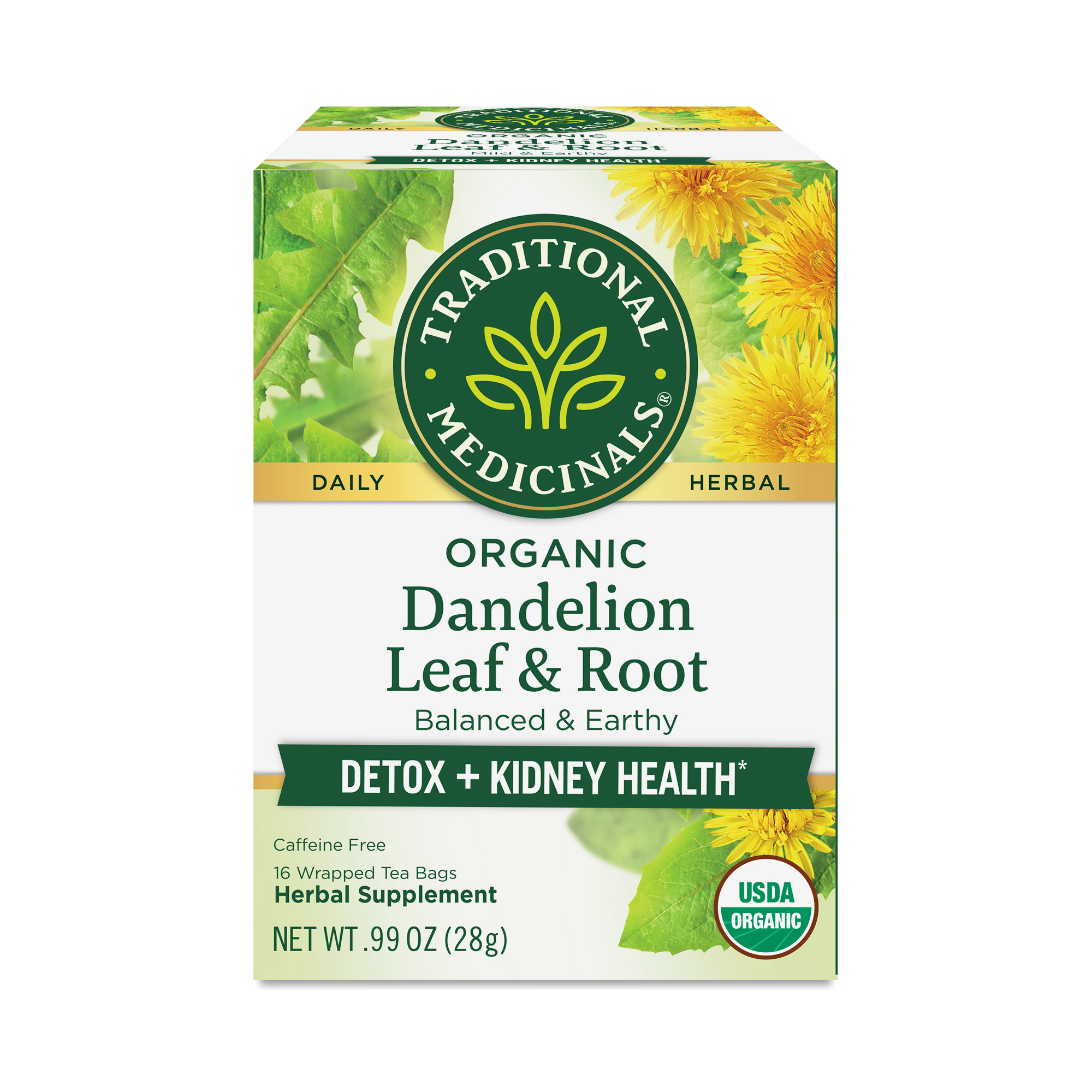 Traditional Medicinals Organic Dandelion Leaf & Root Tea | Thrive Market