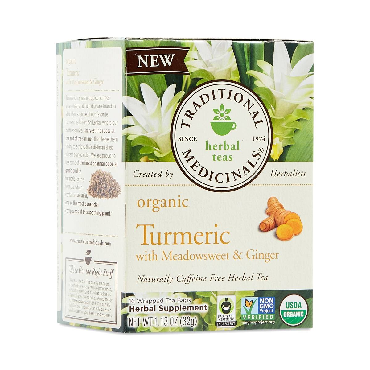 Organic Turmeric with Meadowsweet & Ginger Tea Thrive Market