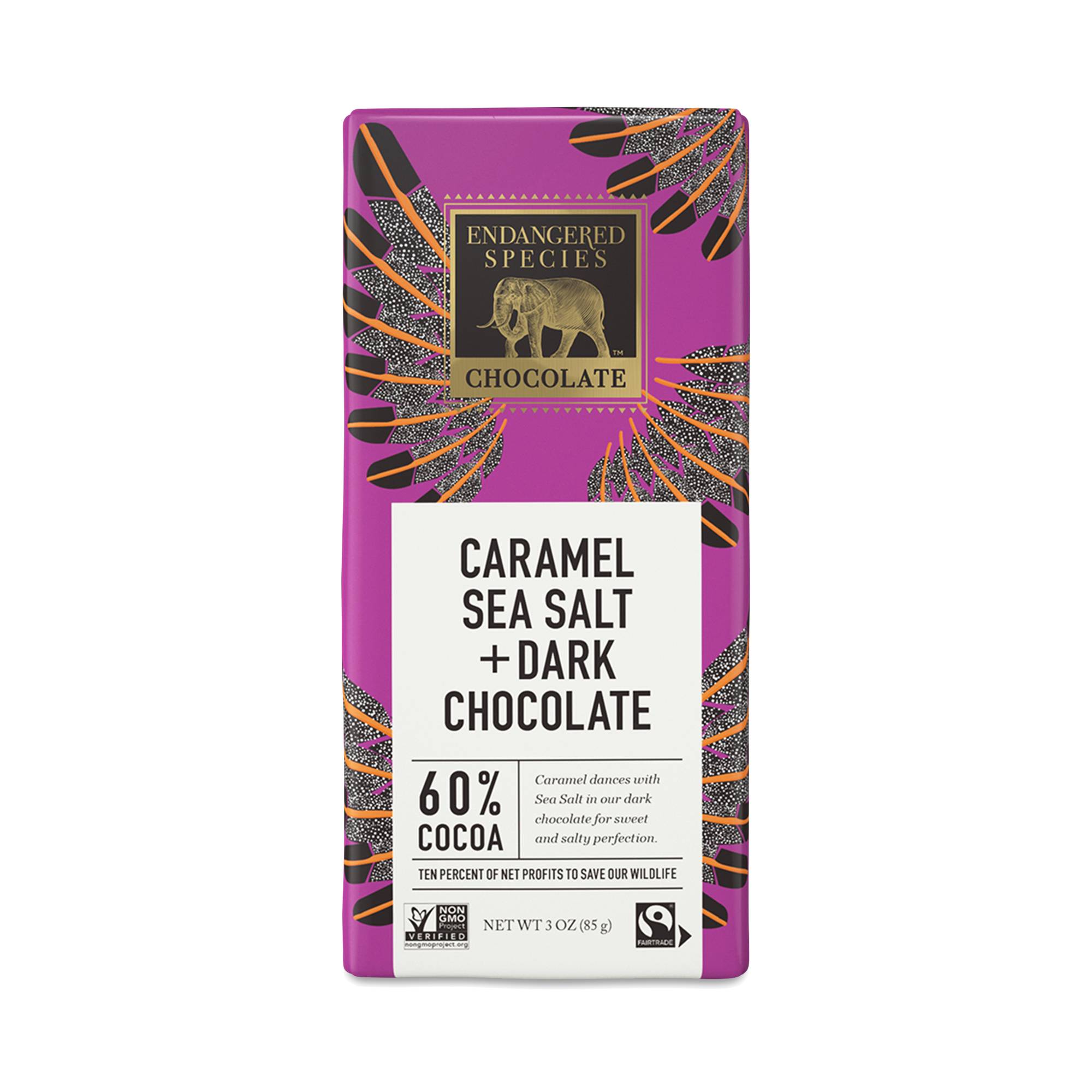 Chocolate Bar, Caramel Sea Salt & 60% Dark Chocolate