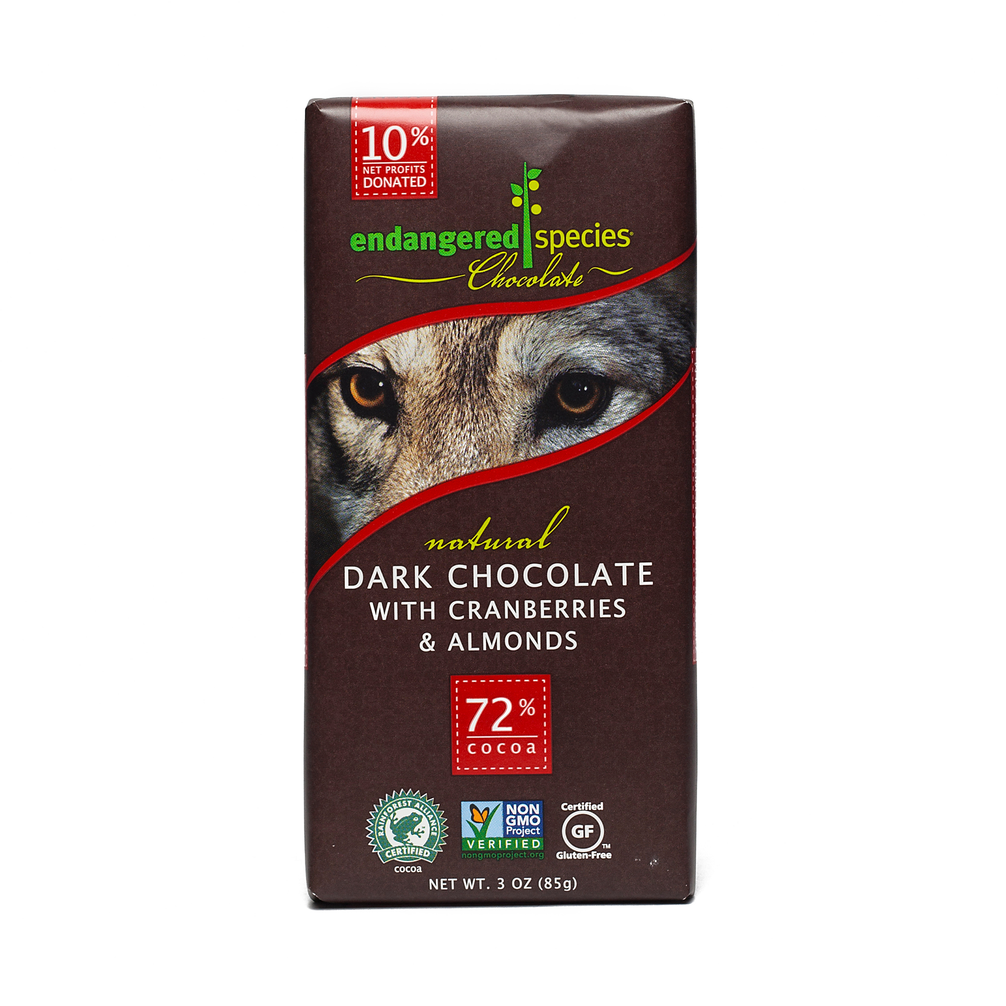 72 Cocoa Dark Chocolate w/ Cranberries & Almonds Thrive Market